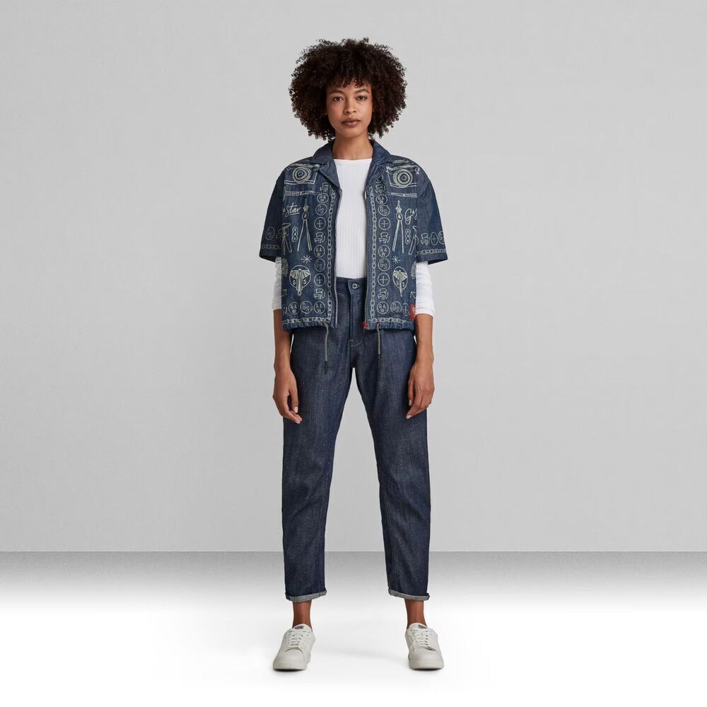G-Star Raw Arc 3D Boyfriend 9oz High Waist Workwear Denim Jean Women Size 27x30